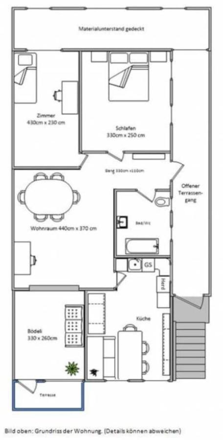 Schöne Ferienwohnung mit Seeblick Thun Exterior foto