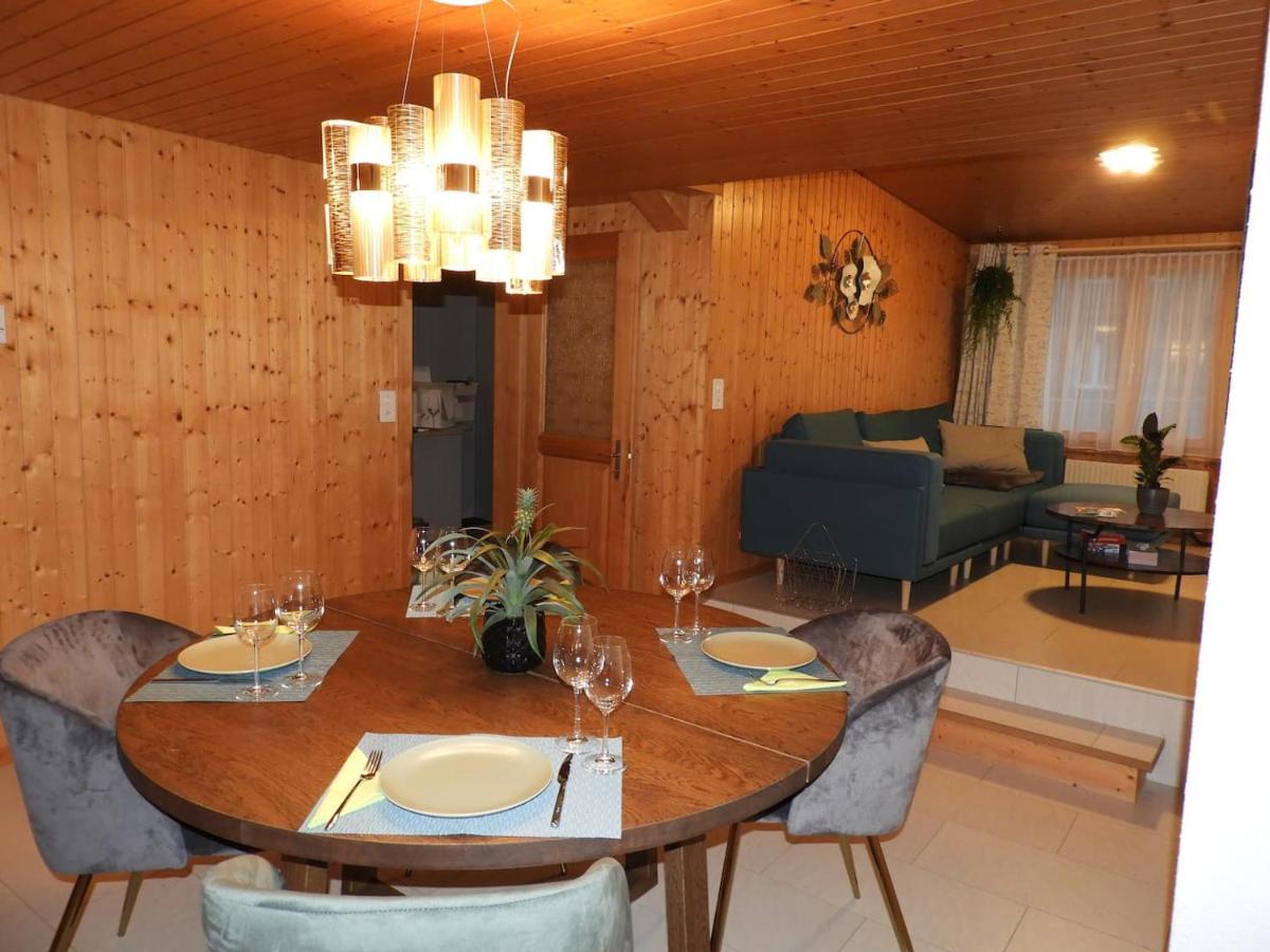Schöne Ferienwohnung mit Seeblick Thun Exterior foto