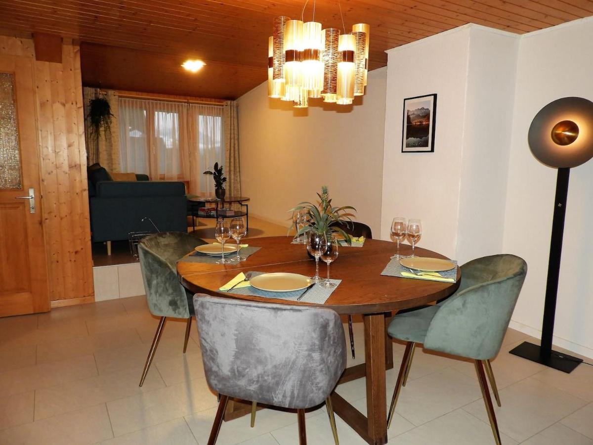 Schöne Ferienwohnung mit Seeblick Thun Exterior foto