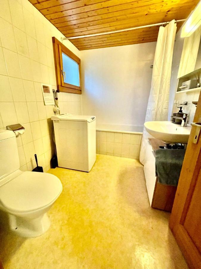 Schöne Ferienwohnung mit Seeblick Thun Exterior foto
